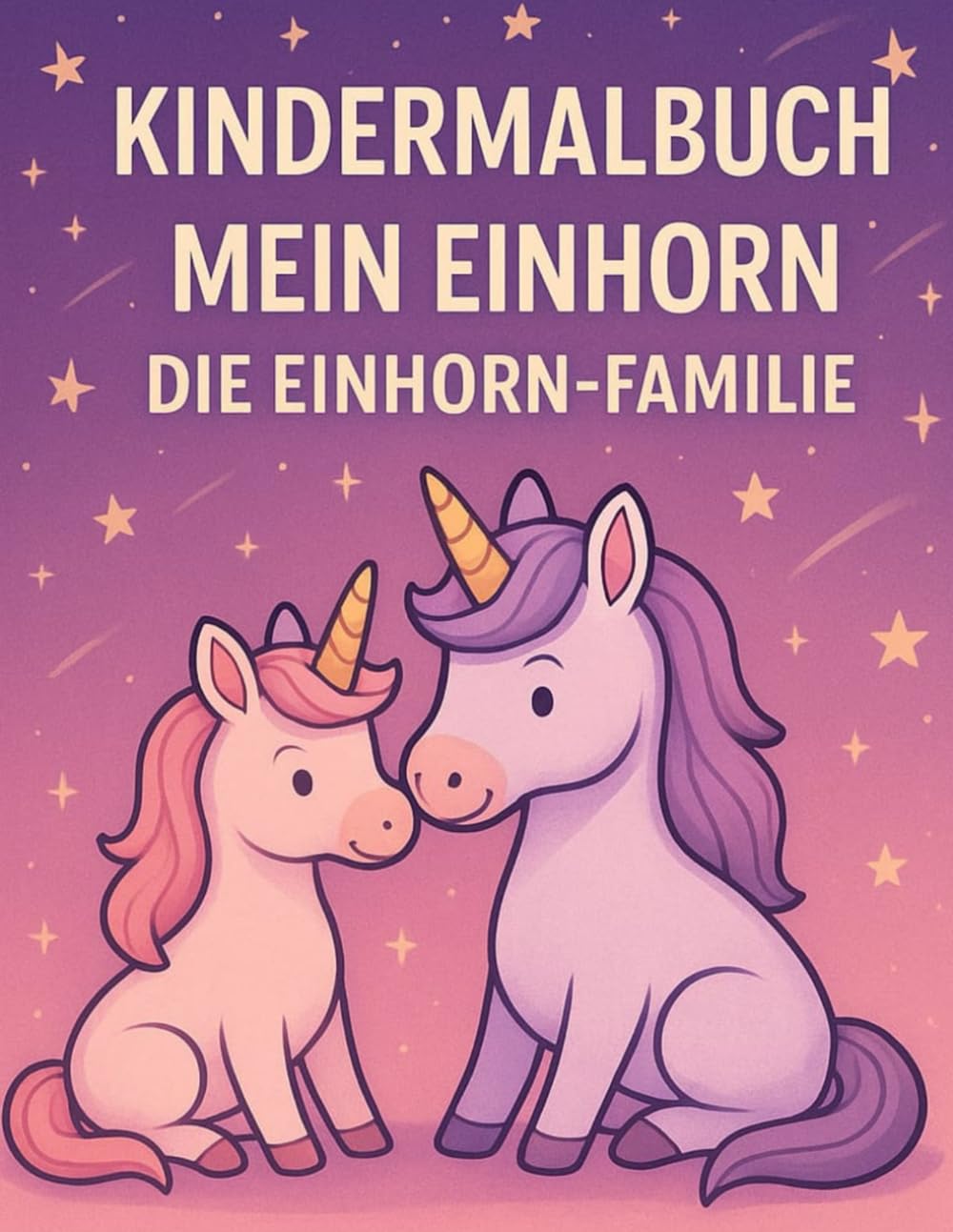 Kindermalbuch Mein Einhorn: Die Einhorn- Familie