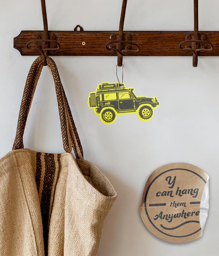 Image of Outdoor Adventure Car Air Freshener 4 Pack Scented With Premium Oils By Fresh Fresheners (Overland SUV)