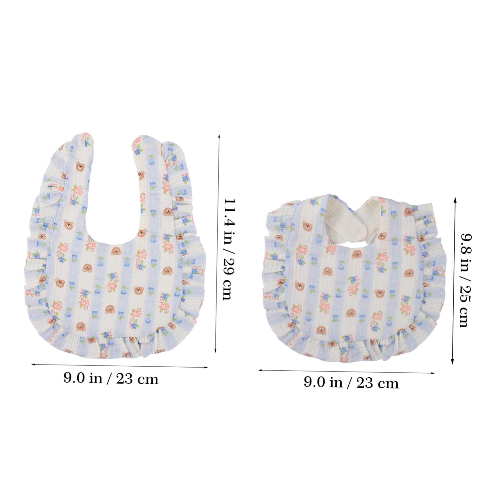 GALPADA 12pezzi Bavaglini Muslin Per Assorbenti e Morbidi Per e Sbavature Chiusura Colori e Adorabili Per Nuove Mamme
