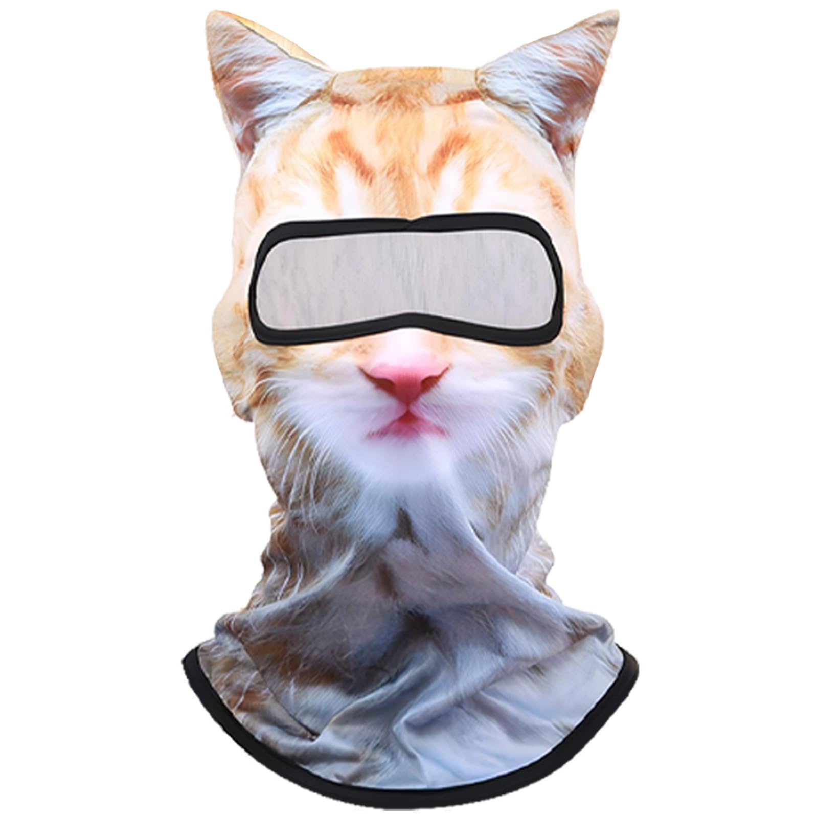 3D Cat Ski Balaclava Sheisty Face Mask with Ears Cute Animal Ski Mask Suitable for Festivals Raves Party