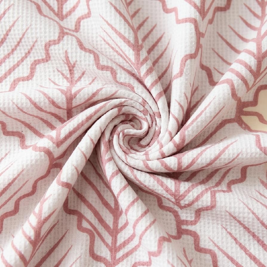 Image of HOMETHREADS Stretchable Elastic Jacquard Chair Seat Cover | Removable, Washable & Durable Chair Protector | Ideal for Dining Room, Kitchen, Restaurant & Party Chairs (Pink, Pack of 1)