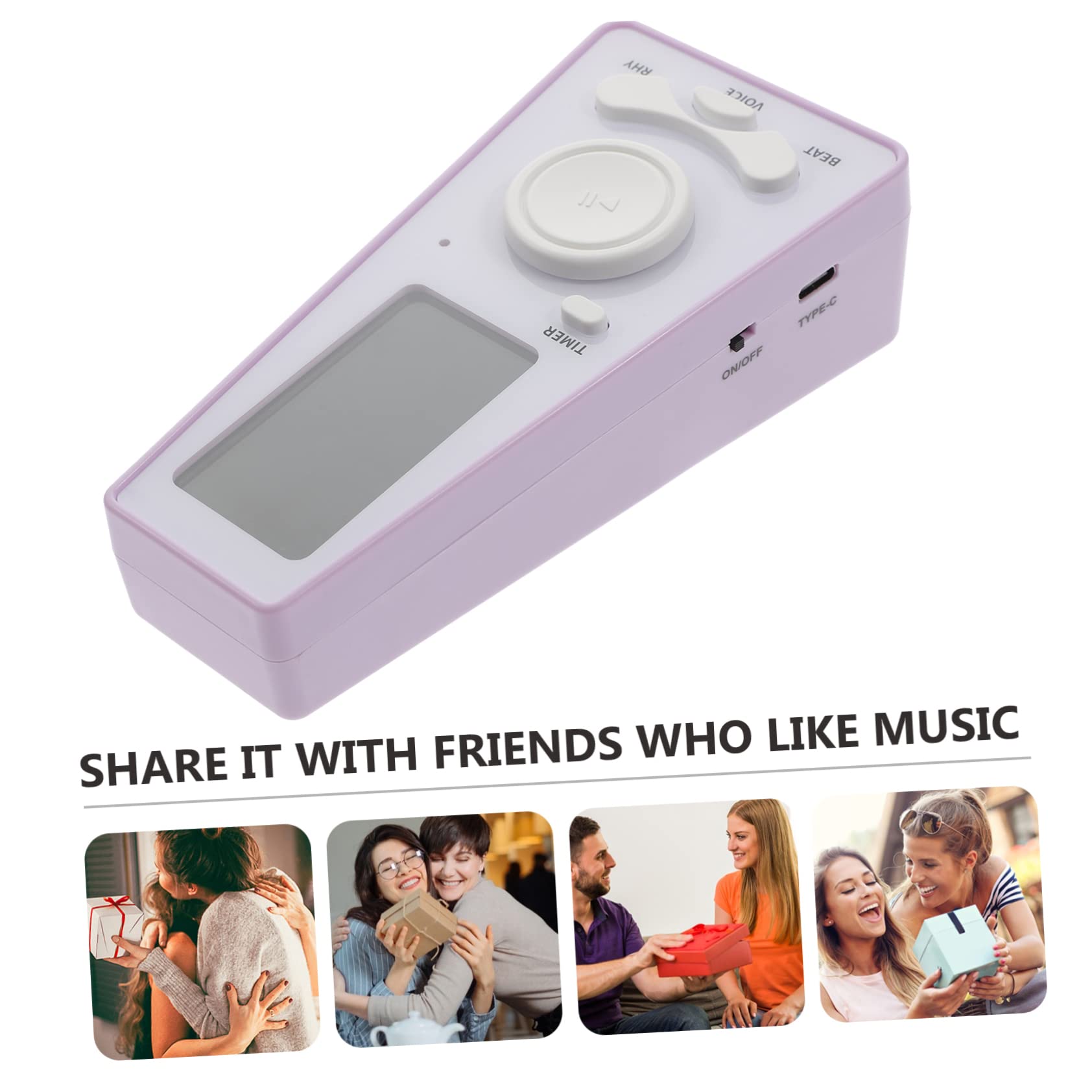 FAVOMOTO Universal Metronome for Piano Guitar Electronic Metronome Volume Control Portable Design