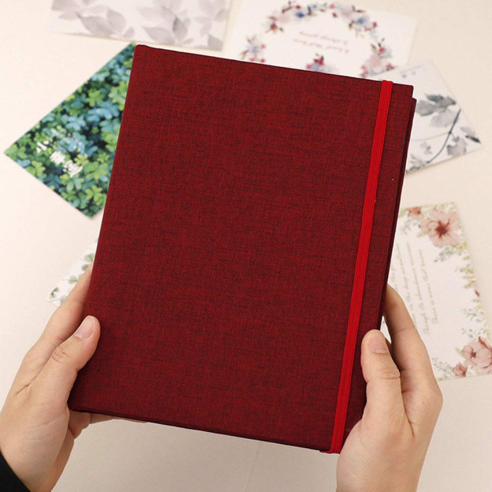 Kreative 200 Taschen Stoff Blumen Baby Fotoalbum Vintage geschnitzte handgemachte DIY Insert Unterputz Album Scrapbook Fotoalben, G.