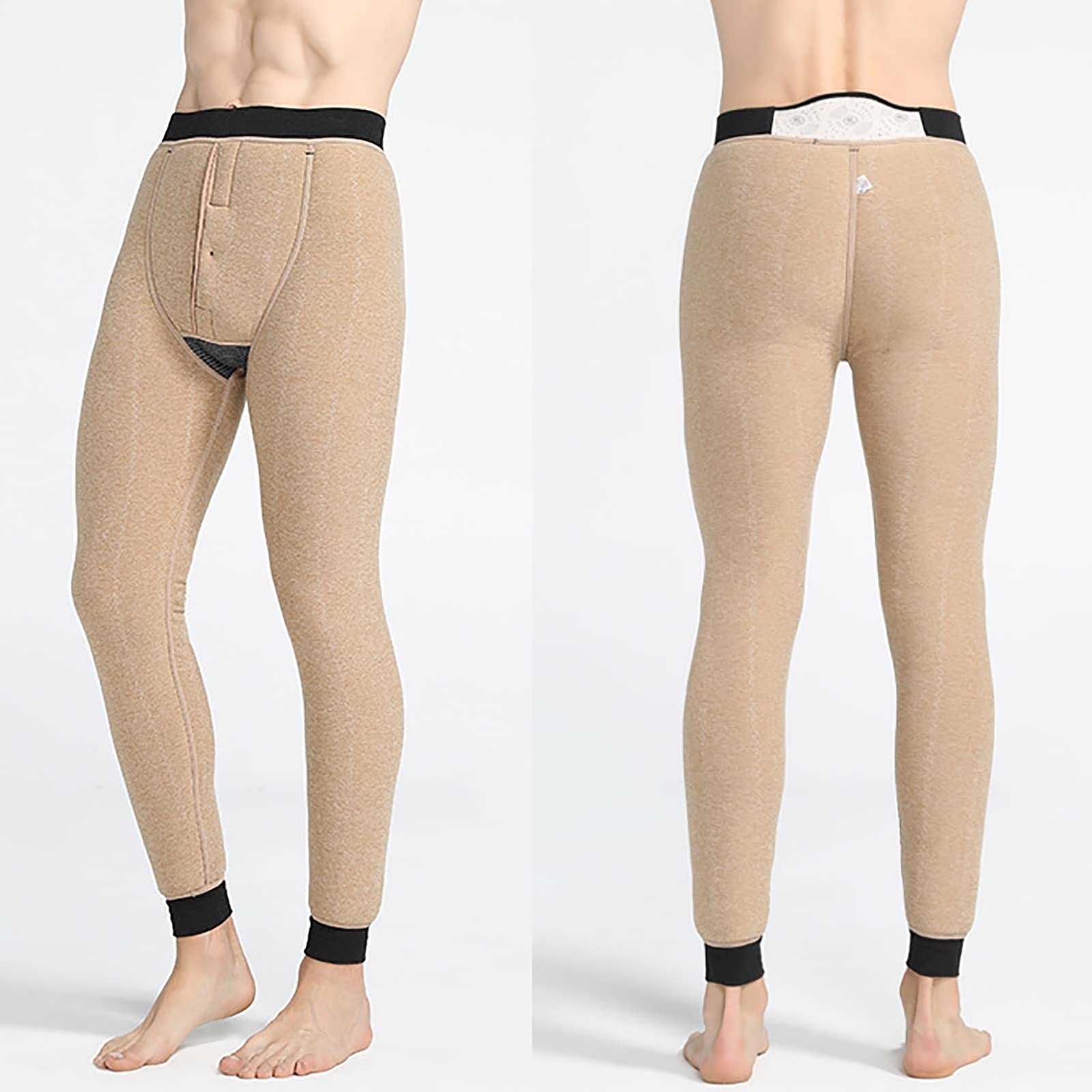 Pantalones Térmicos para Hombre Calzoncillos Largos Cálido Ropa Interior Polainas Capa Base Ligero