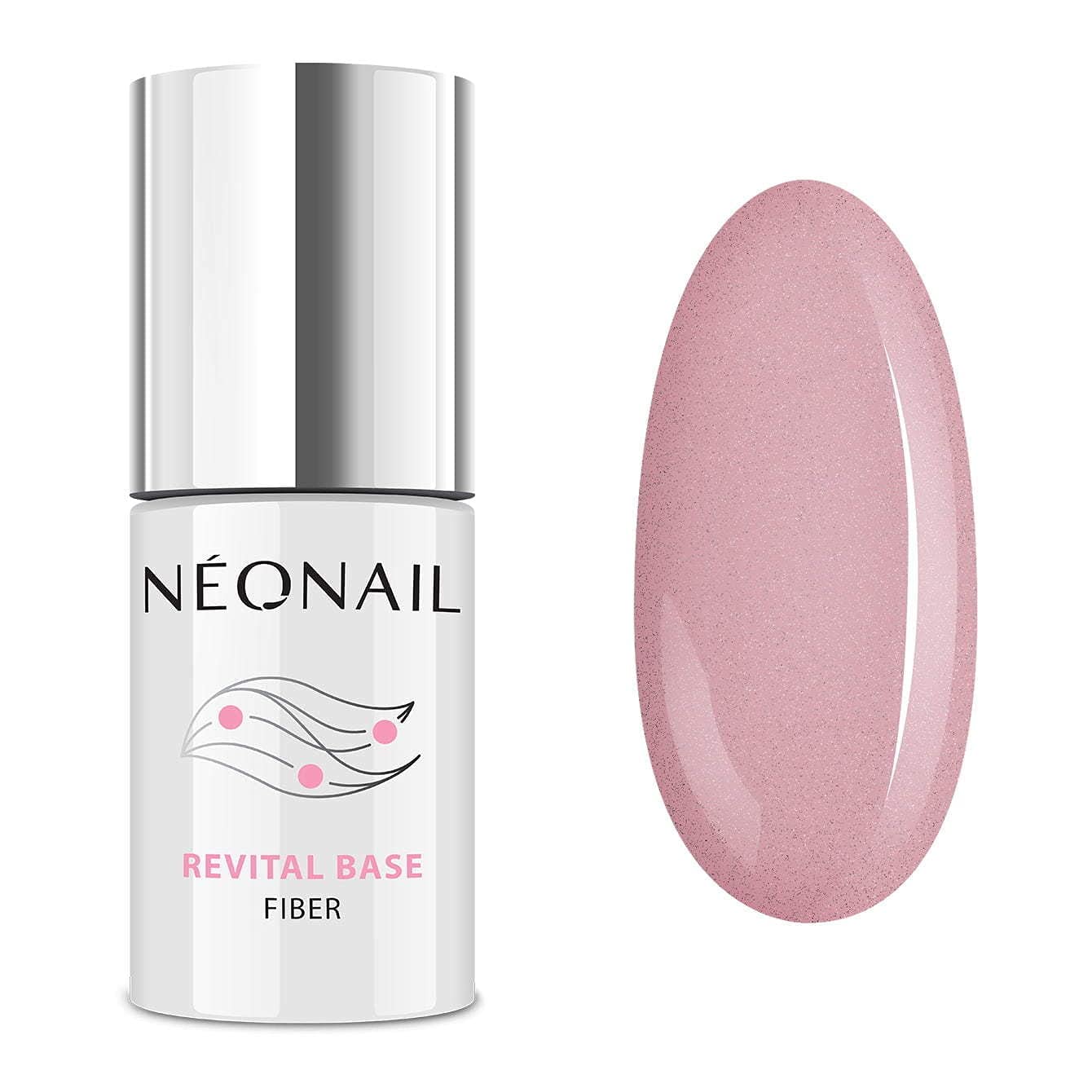 NEONAIL Pintauñas Semipermanentes 7,2 ml Base Coat Semipermanente Revital Base Fiber Blinking Cover Pink Esmaltes Semipermanentes Para Uñas Gel Uñas Manicura Base Esmalte Gel UV Led Laca De Uñas