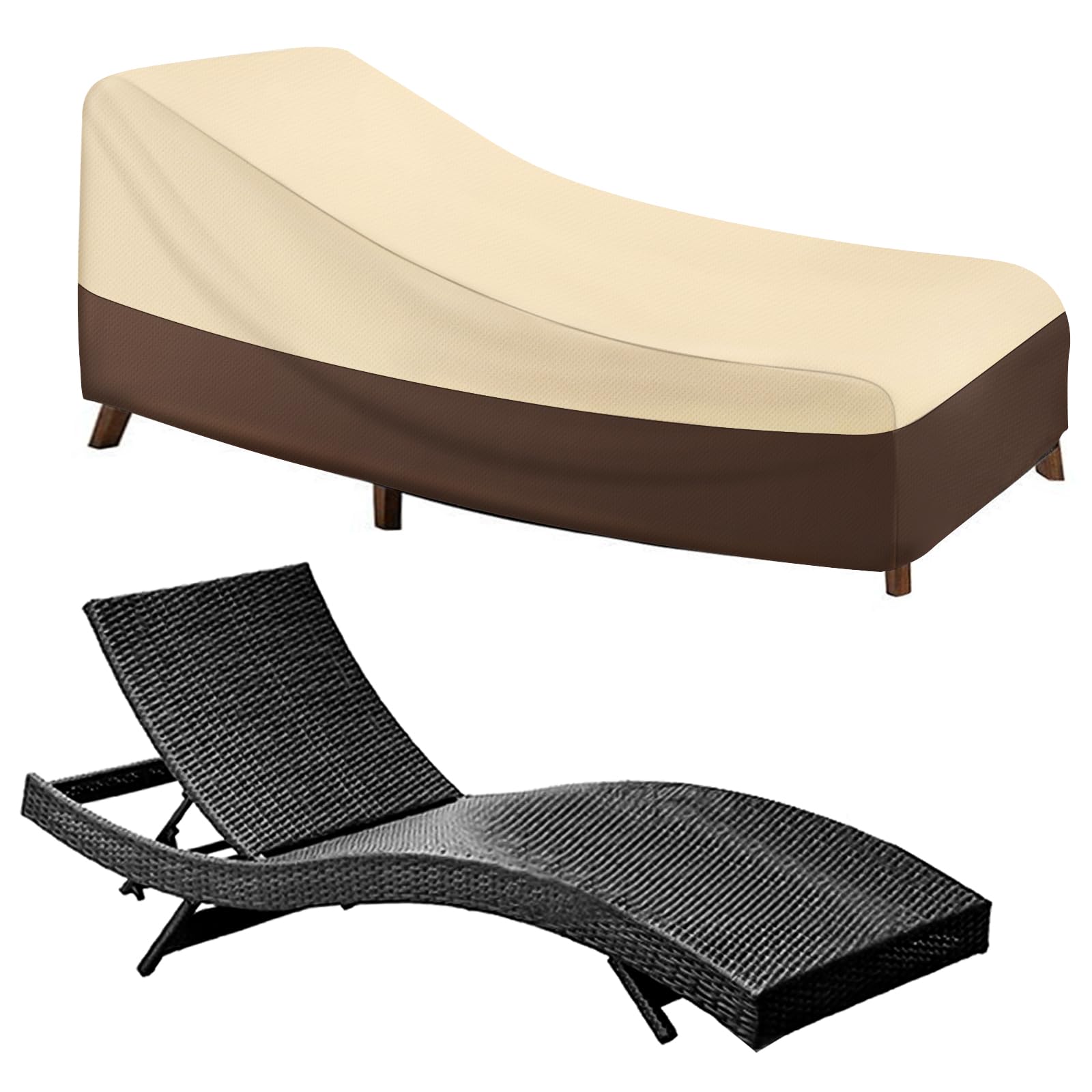 Copertura Impermeabile Per Lettino Da Giardino - Tessuto Oxford 600D Antiventro - Foto 2