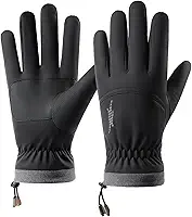 EKROTOK Luvas Impermeáveis ​​e Quentes de Inverno com Pontas Dos Dedos Compatíveis com Telas Sensíveis ao Toque, Ideais para Esquiar, Na Neve e à Prova de Vento em Climas Frios.