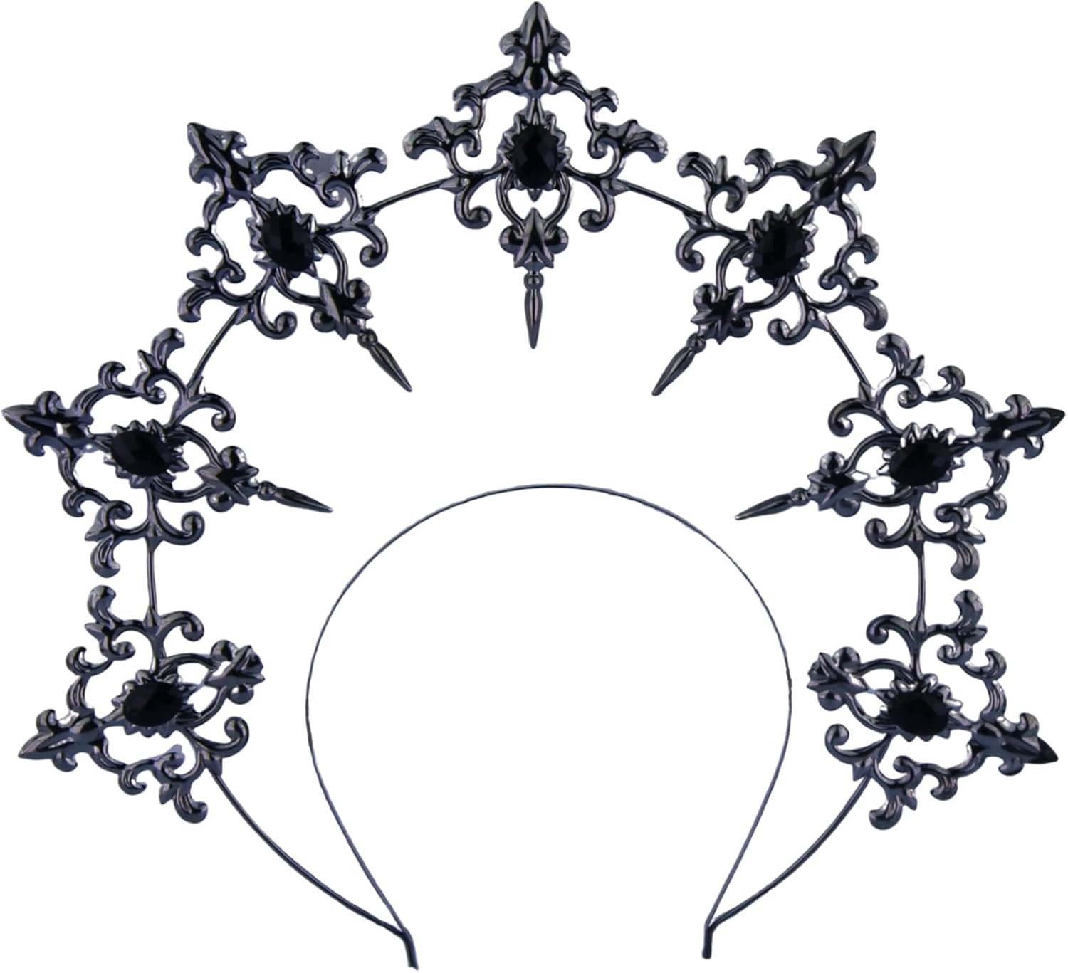 1 PCS 女神ワイヤーヘッドバンド 女性用 (ブラック)