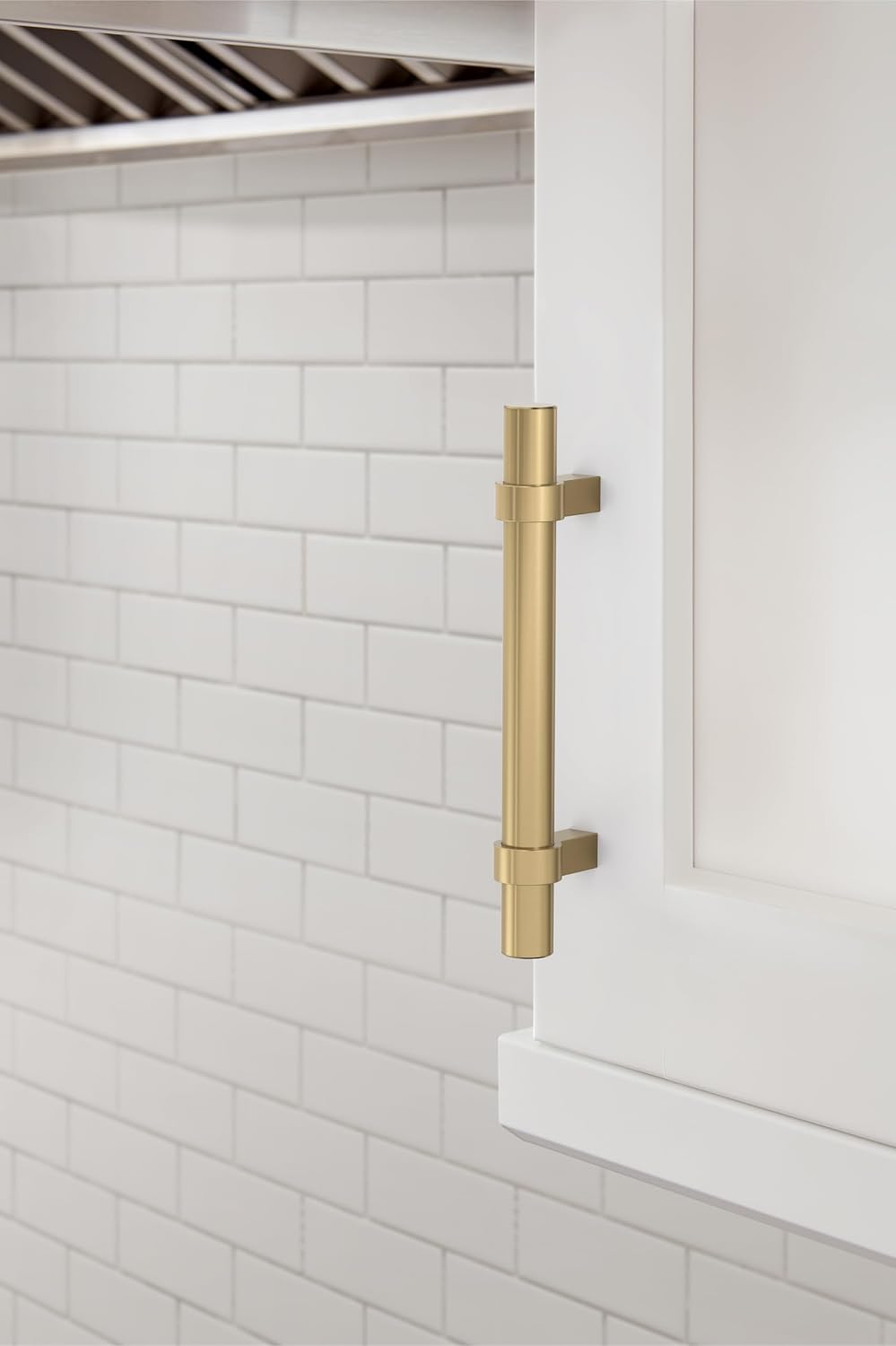 Amerock Central 3-3/4 inch (96mm) Center-to-Center Champagne Bronze Cabinet Pull - 10 Pack