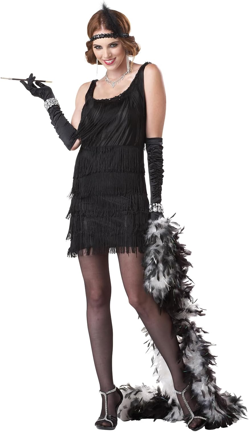 Womens Fashion Flapper/Adult Adult Sized Costume, Black, Medium US
