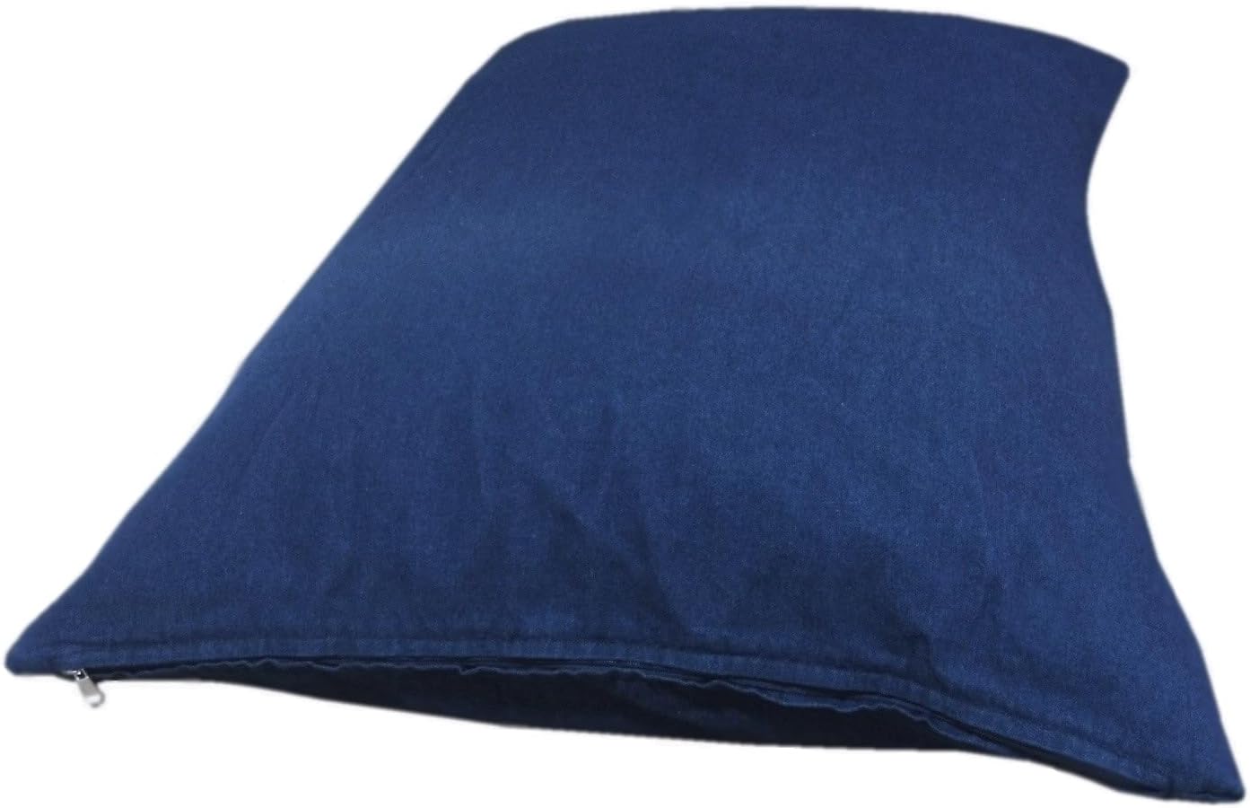 Dogbed4less Shredded Memory Foam Pillow Dog Bed with Waterproof Liner and Machine Washable Cover (Blue Denim, Medium 36"X29")