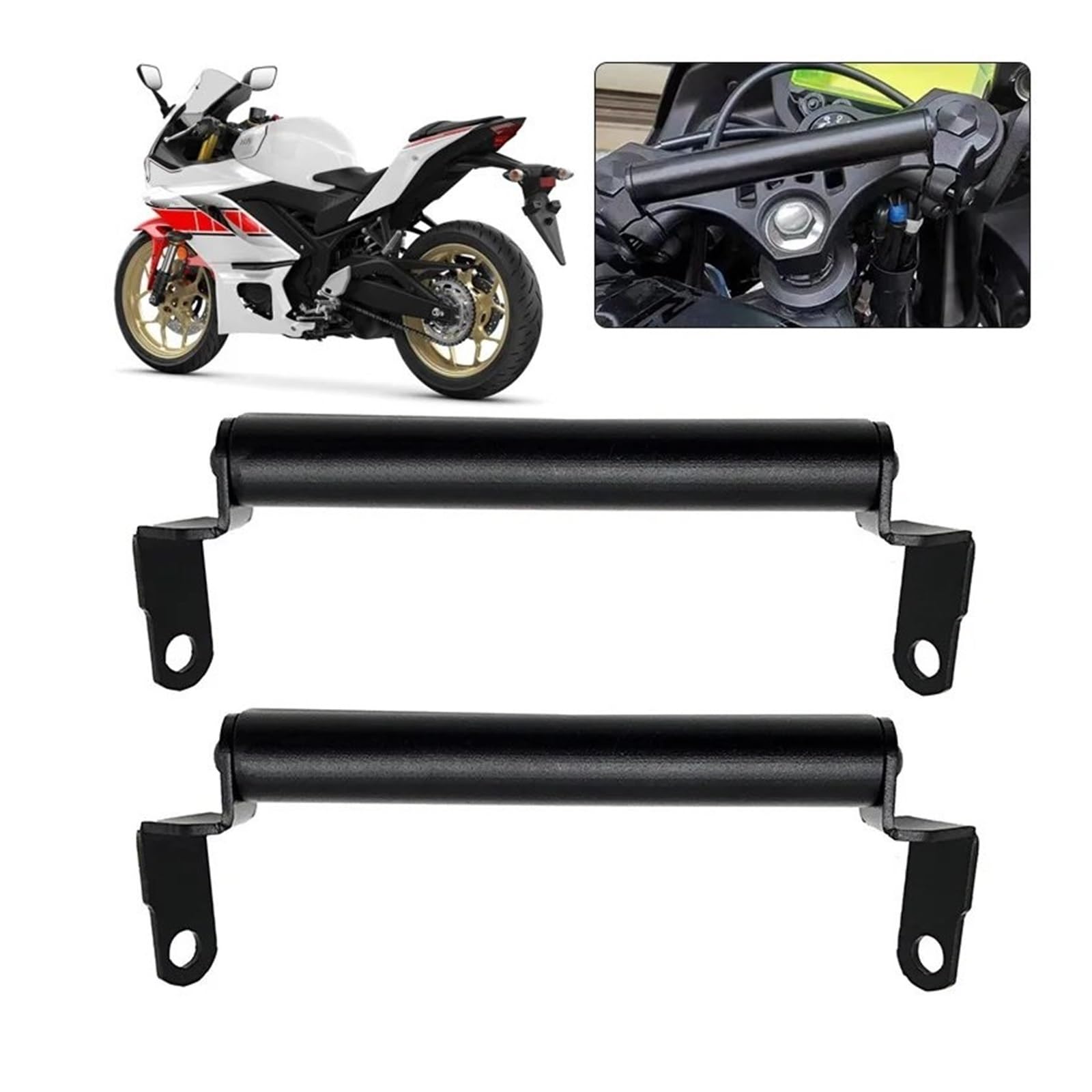 Telephone Moto Rotation pour YZF R3 R25 pour YZFR3 pour YZFR25 2019-2022 Support De Navigation pour Téléphone Portable Moto Support De Téléphone Intelligent GPS Porte Téléphone Vélo