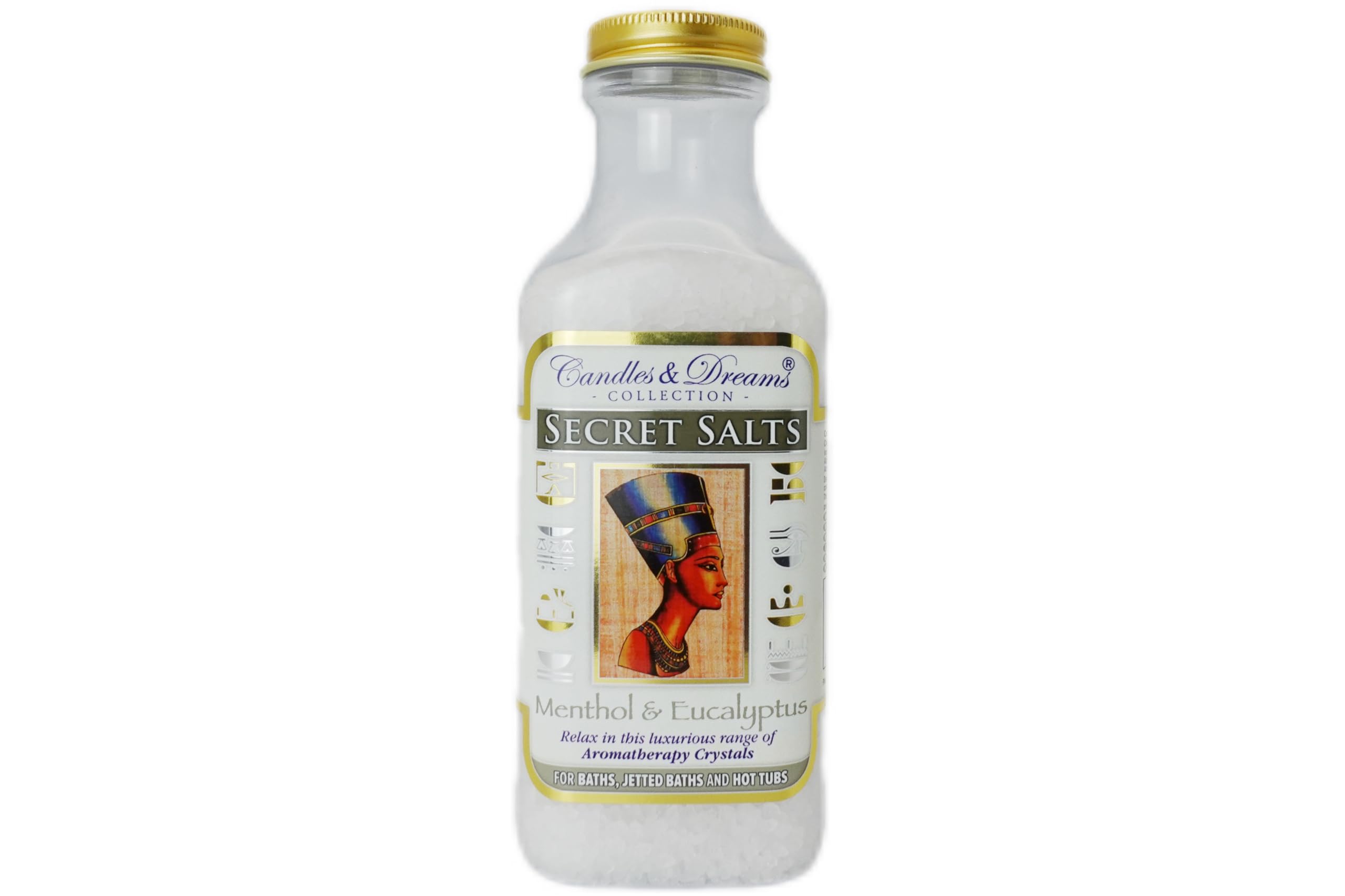 Collection Secret Salts, Menthol & Eucalyptus Aromatherapy Crystals for Baths, Jetted Baths and Hot Tubs, 500g