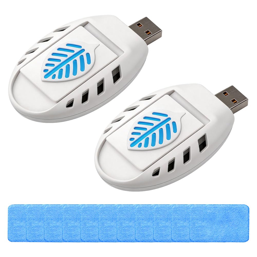 2PCS USB Mosquito Repellent Plug In, Indoor Insect Repellent Plug In with 90 Mosquito Repellent Tablets, Portable USB Electrical Mosquito Repellent Killer for Hiking Outdoor Summer Home
