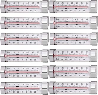 SeeZQ 12 Pack Fridge Refrigerator Freezer Thermometer