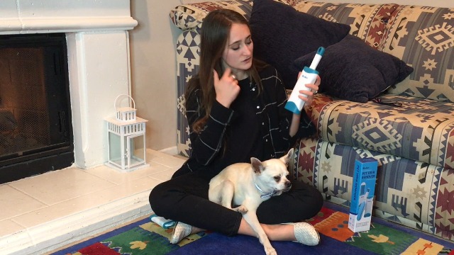 Pet Hair Remover for Clothes: Reusable Dog Cat Fur Lint Removal Brush for Clothes Furniture Couch Carpet Bed Car Seat - Self-Cleaning for Pet Owners (Fresh Blue, 1 Pack) - image 8