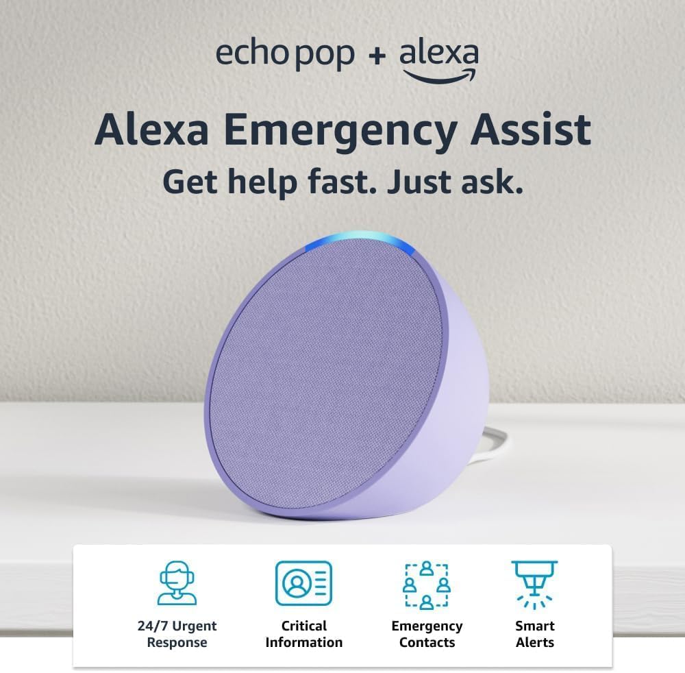 Echo Pop Lavender Bloom w/ Alexa Emergency Assist Review