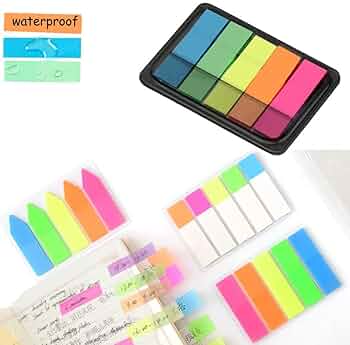 Pastel Sticky Notes Set, 10 Pcs/2000 Sheets Colored Sticky Tabs, Sticky