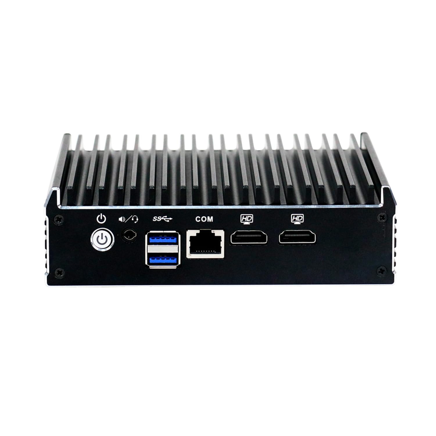 Din Rail Micro Firewall Appliance, Mini PC, PFSense, Untangle, Sophos XG, Mikrotik, OPNsense, VPN, Router PC, Celeron J3160, RX18, COM, 4 x I210 I211, 2 x HDMI, 0 RAM, 0 Storage, Barebone No System