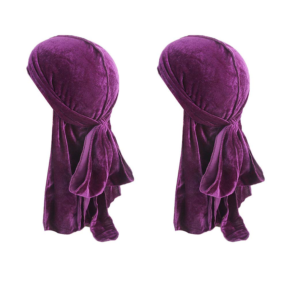 Magik Unisex Gold Velvet Durag Hat Cap Premium Design Doo Rag Braids Bicycle Dance