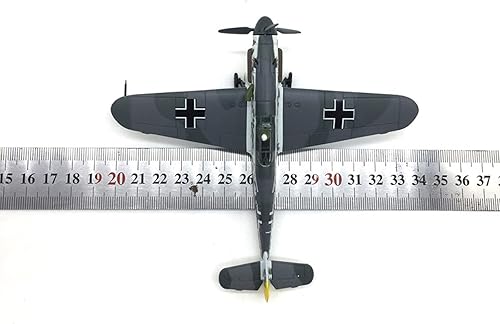 Miniatura 4 de 1:72 Aleación WWII BF109 Modelo de caza Modelo de avión militar Modelo de avión Modelo de avión Simulación Aviación Ciencia Exposición Modelo
