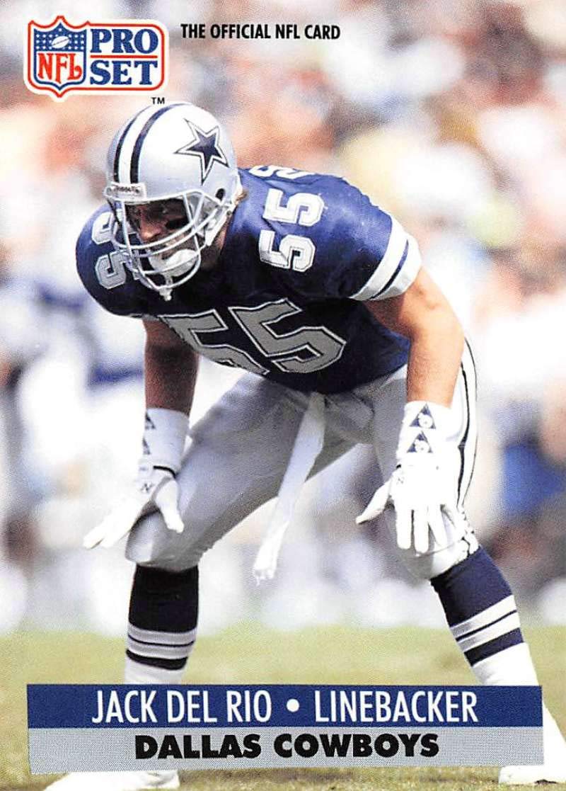 Amazon.com: 1991 Pro Set Football #129 Jack Del Rio Dallas Cowboys