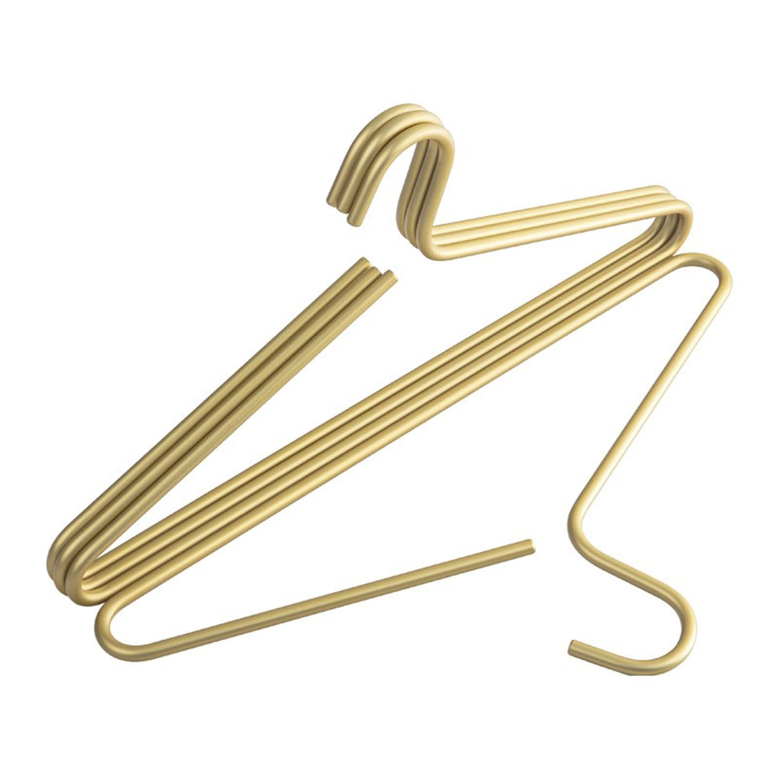 Grucce in Lega di Alluminio Dorato, Grucce in Metallo Resistenti, per Giacche, Camicie, Abiti(10pack)