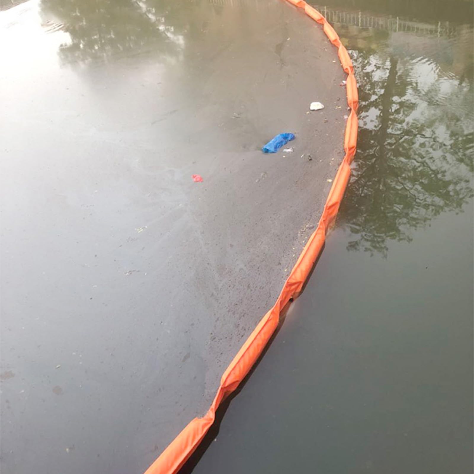 DUANHOZ PVC Oil Boom,Professional PVC Marine Oil Boom, Durable Spill Barrier for Harbor & Lakes, High Strength Solid Float, 65.6ft x 29.5in, Long-Lasting Industrial Oil Fence.