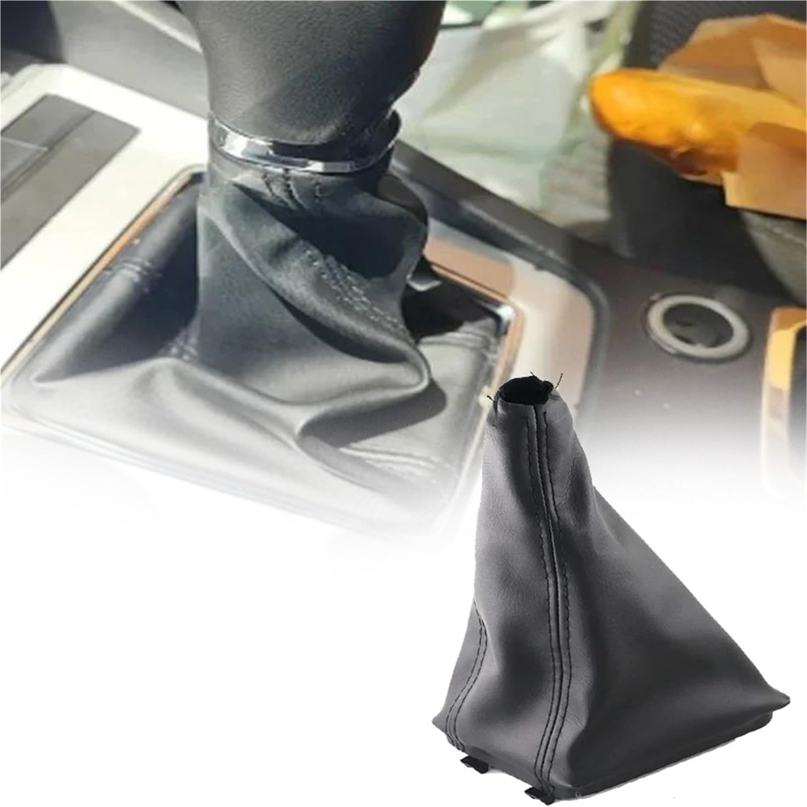 Mkszy One Color Car Manual Transmission Gear Shift Knob Shifter Lever Dust Boot For Skoda For Octavia A7 Mk3 2014 2015 2016 2017