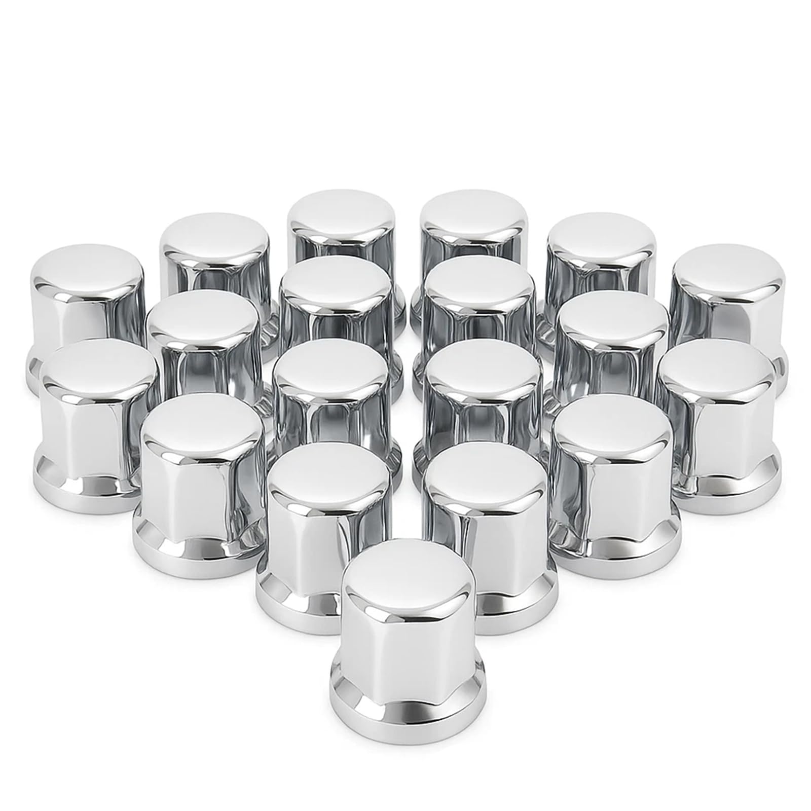 80 tapas para tuercas de rueda, 32 mm, cromadas, para camiones, remolques, camiones, etc