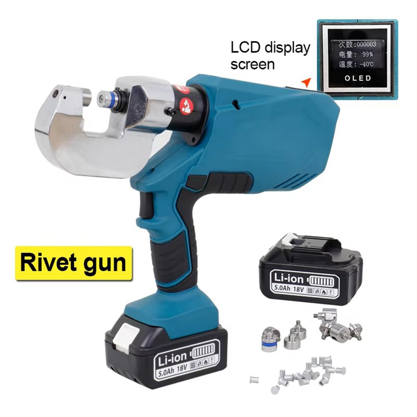 EU Máquina Remachadora De Cuerpo De Aluminio Pistola Remachadora Presión Ajustable Pistola Remachadora Autoperforante