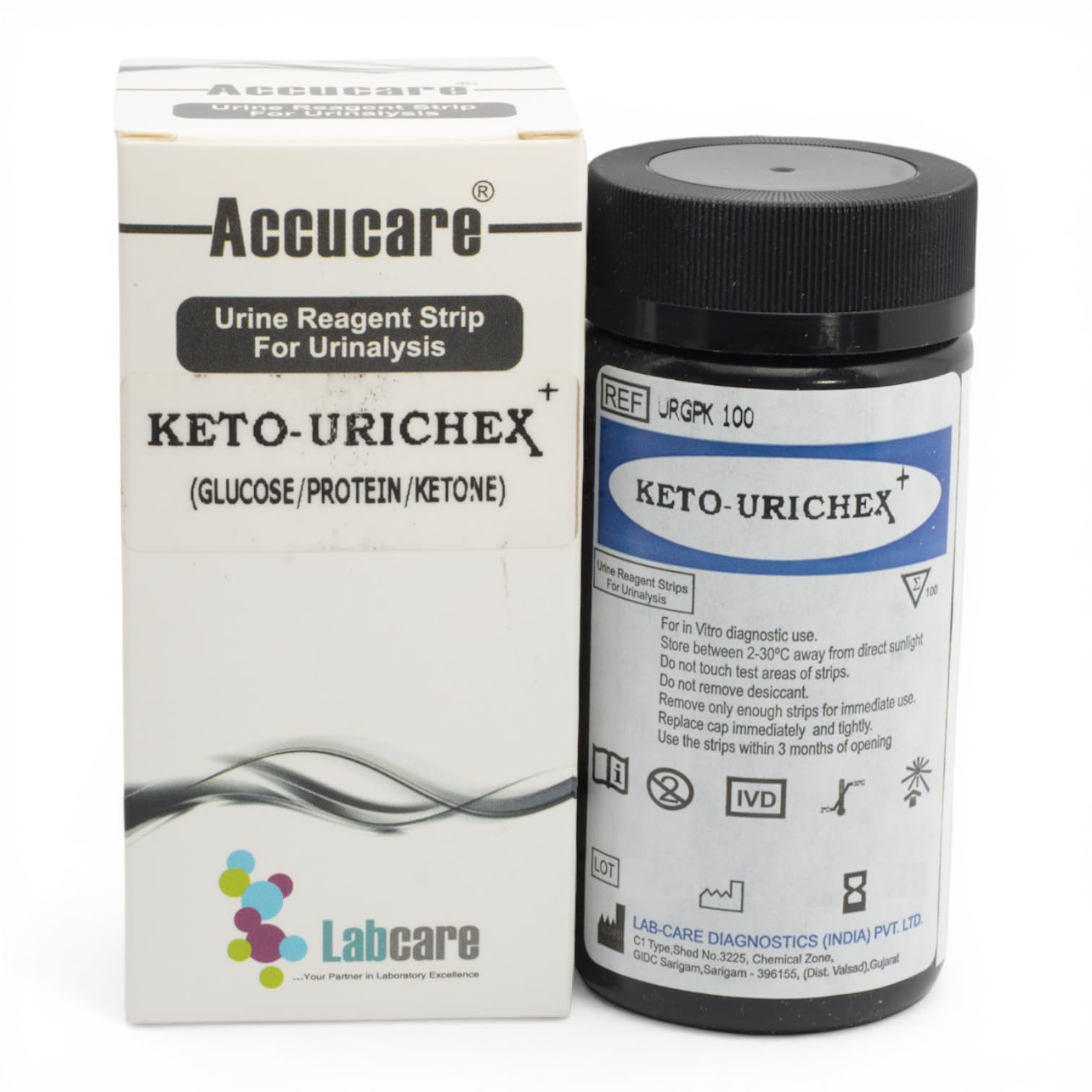 Urichex Urinalysis Urine Test Strips for Home and Lab Health Tracking, 100 Strips (3-Parameter (GPK) - 100 Strips)-image-14