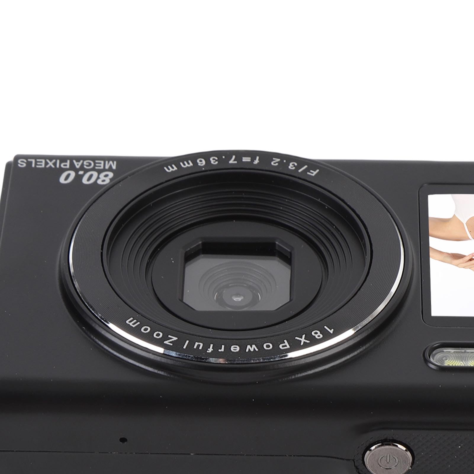 4K デジタル カメラ、YouTube 用 4K Vlogging カメラ、3 インチ 180 ° フリップスクリーン 18X デジタル ズーム  コンパクト レトロ カメラ、ブラック - AliExpress 5Kダブルスクリーンデジタルカメラ80MPセンサー18xズームwifi Wifiコンパクトに構築されているダブルスクリーンカメラのた