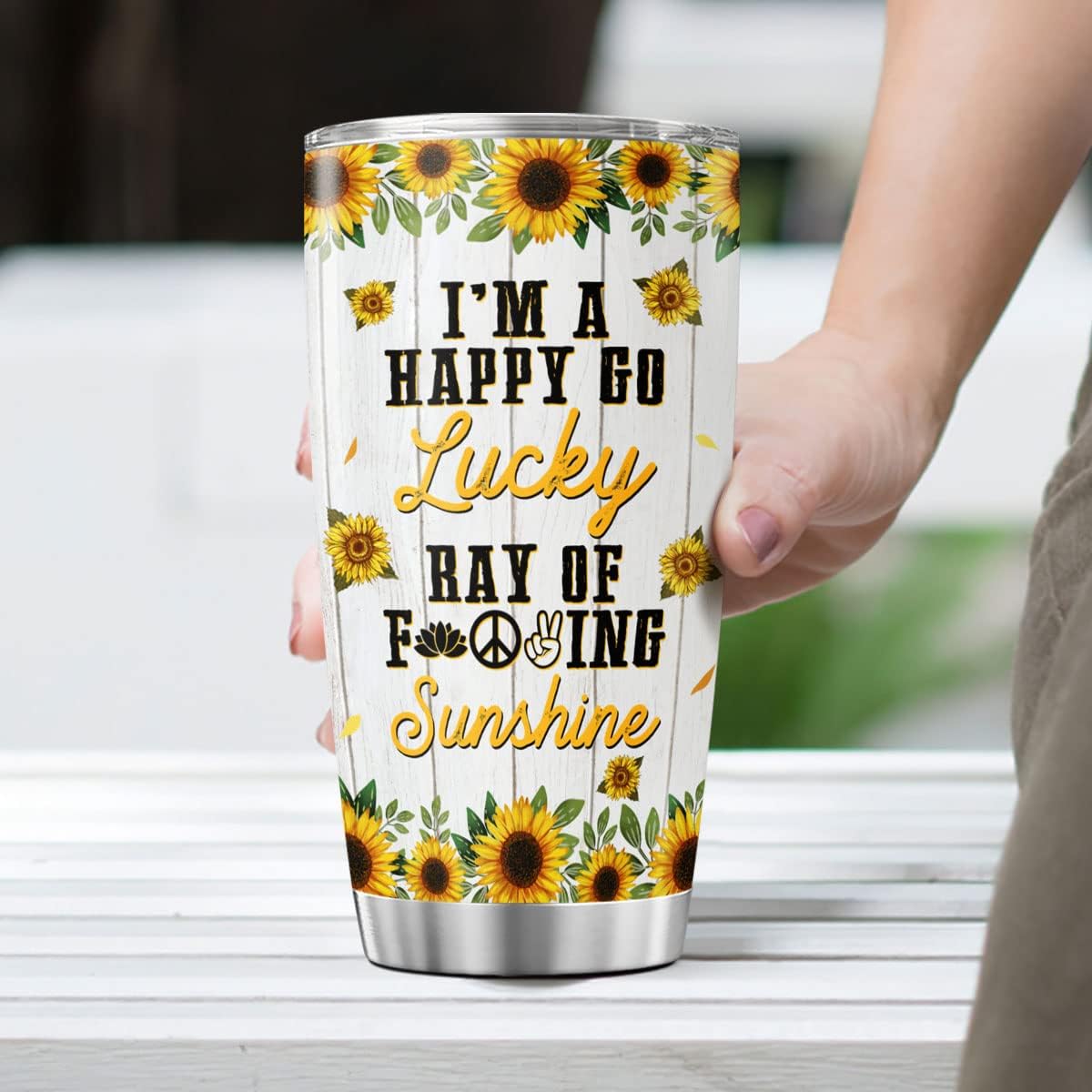 CUBICER Sunflower Stainless Steel Tumbler Gifts For Women Girls Teens Adults Flower Lovers Coffee Travel Mug Oz Insulated Tea Cup On Christmas Birthday Kitchen Accessories image 4
