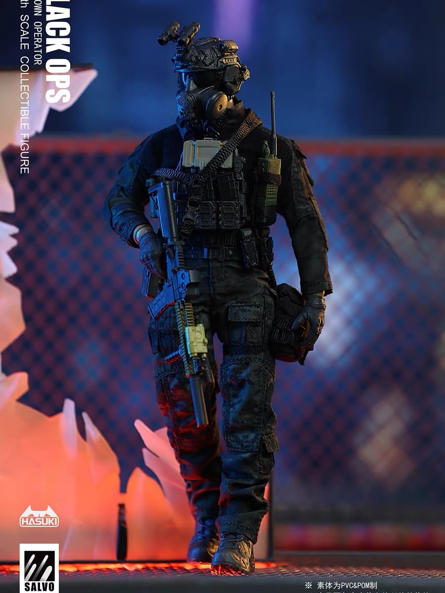 1/12 フィギュア Hasuki black ops Hasuki 1/12 Black Ops Unknown Operator Action Figure | Berry
