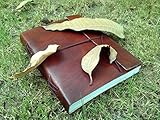 QualityArt Distressed Leather Journal Distressed Leather Notebook Diary Sketchbook Travel Blank Book 8x6 Inches Brown Christmas gifts