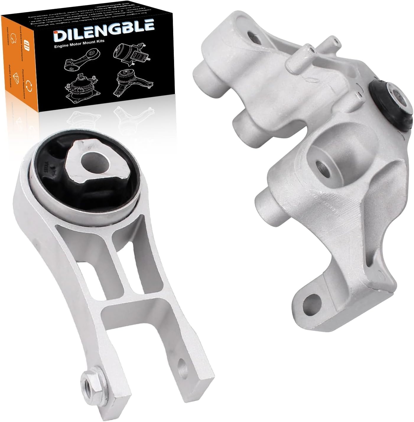 Engine Motor Mount & Trans Mount Replacement for Chrysler Pacifica 3.6L 2017 2018 2019 2020 2021 2022 2023, Engine Mount Set of 2 Replaces OE# 68224744AB 68224744AC 68485537AA A20027 EM-4416