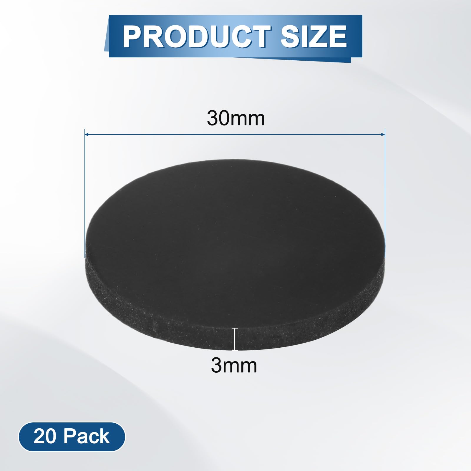M METERXITY 20-Pack Rubber Solid Discs Washers - Image 3