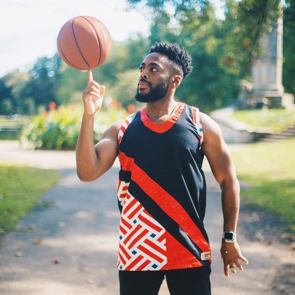 Men's Basketball Jersey | Giza (Dark) | Ethical Fashion | Sportswear | Colorful Style | Streetwear | African Design