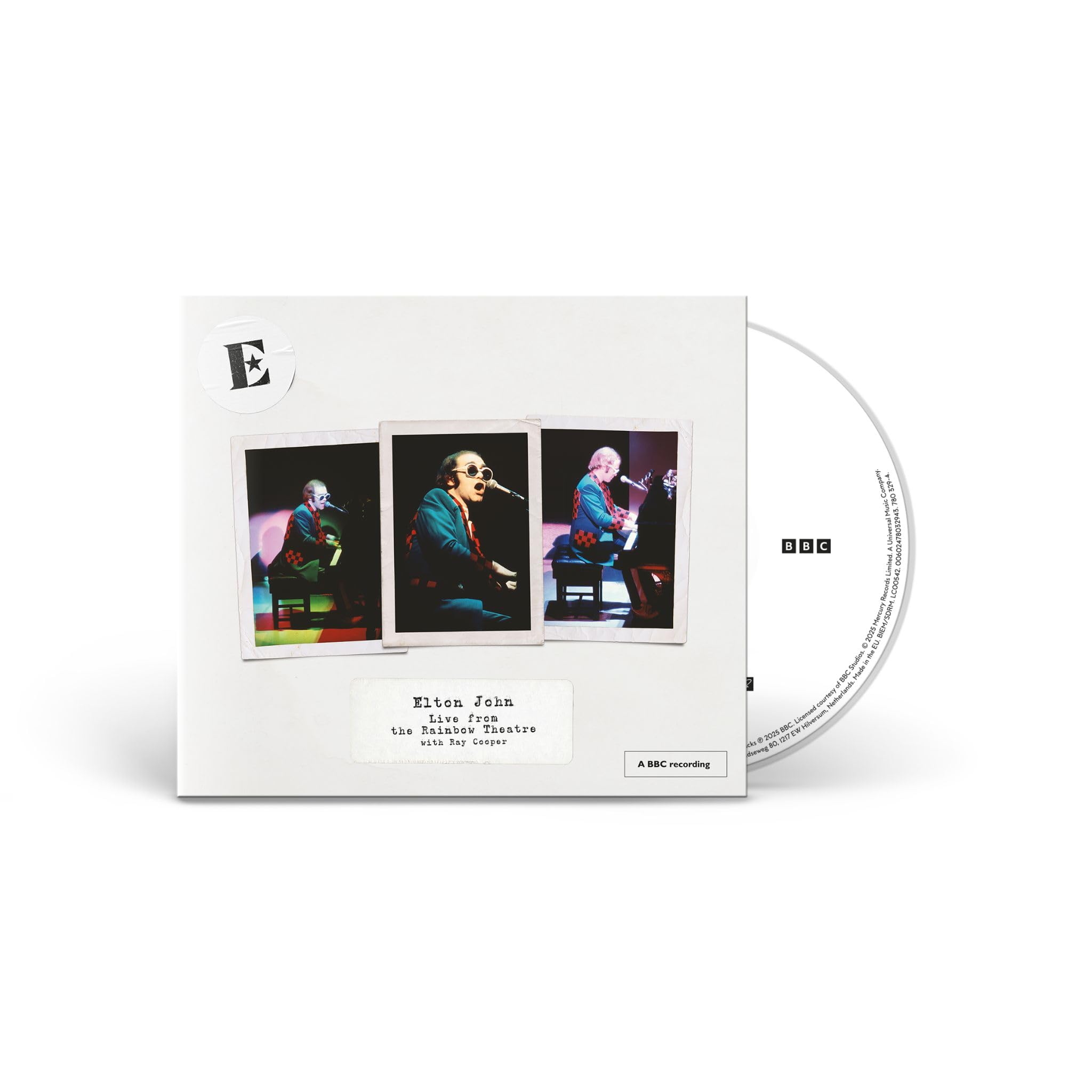 エルトン・ジョン「Live from the Rainbow Theatre…」 Amazon.com: Live From The Rainbow Theatre With Ray Cooper
