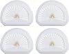 4Pack VLPF10 Replacement Filters Compatible with Black and Decker Hand Vacuum Filter Model # HLVA320J00 HLVA315j & N575266