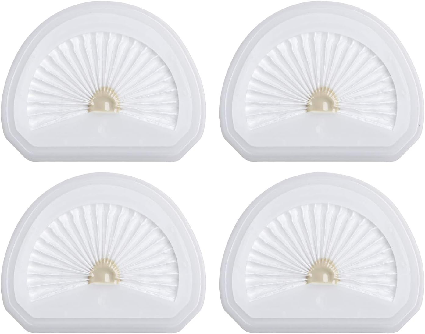 4Pack VLPF10 Replacement Filters Compatible with Black and Decker Hand Vacuum Filter Model # HLVA320J00 HLVA315j & N575266