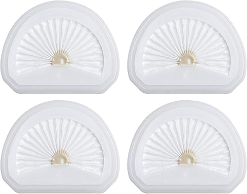 Paquete de 4 filtros de repuesto VLPF10 compatibles con filtro de vacío de mano Black and Decker modelo # HLVA320J00 HLVA315j y N575266