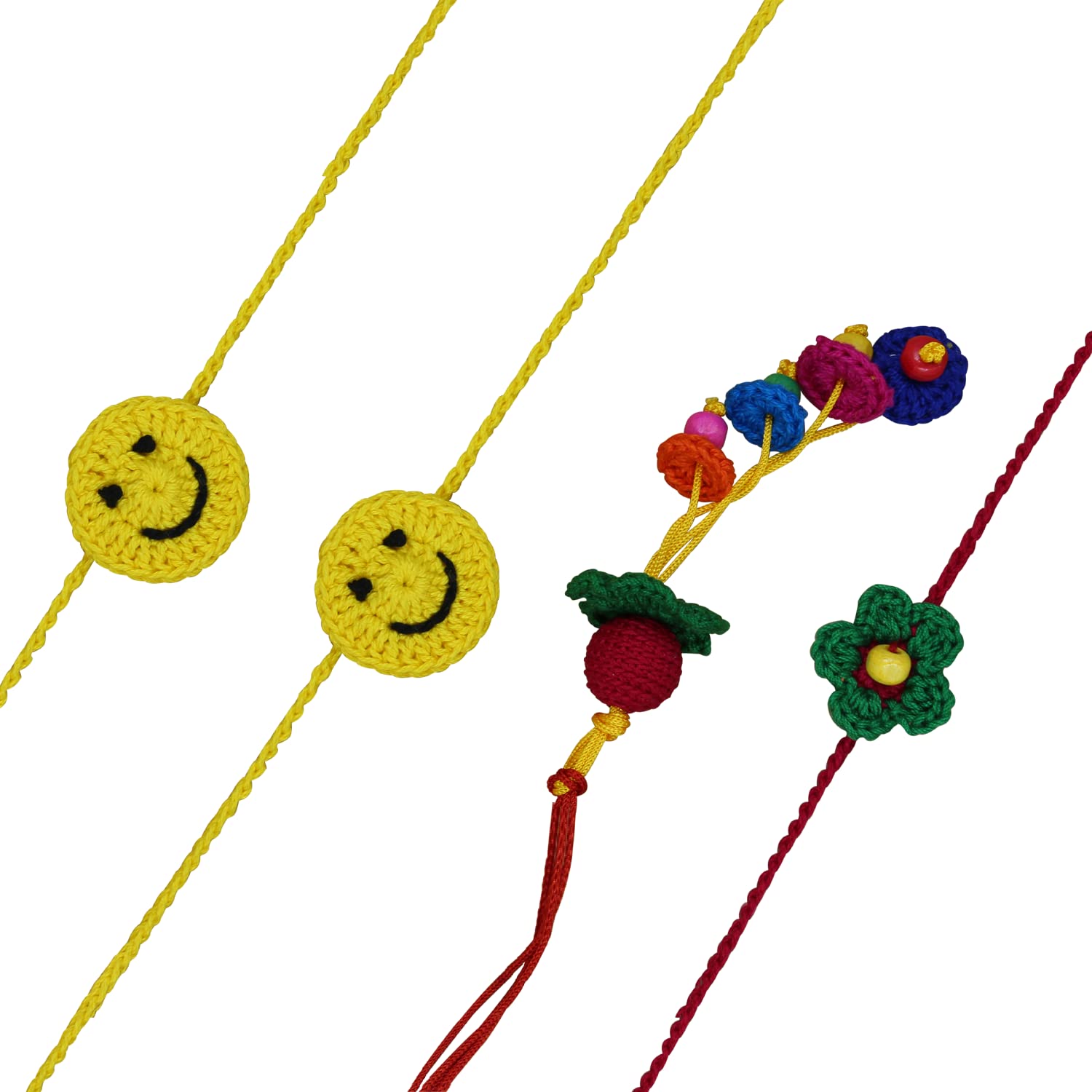 Multicolour Couples Rakhis For Bhaiya Bhabhi/Family Rakhi With Reusable Brooch Pin And Hanging Keychain-image-16