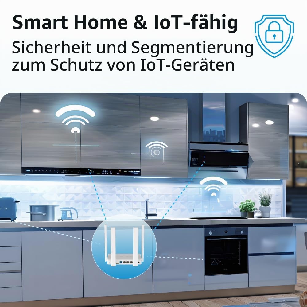 Keenetic Runner 4g (geeignet für Deutschland) N300 Mesh-WLAN-4G-Router mit einem 4-Port-Smart-Switch
