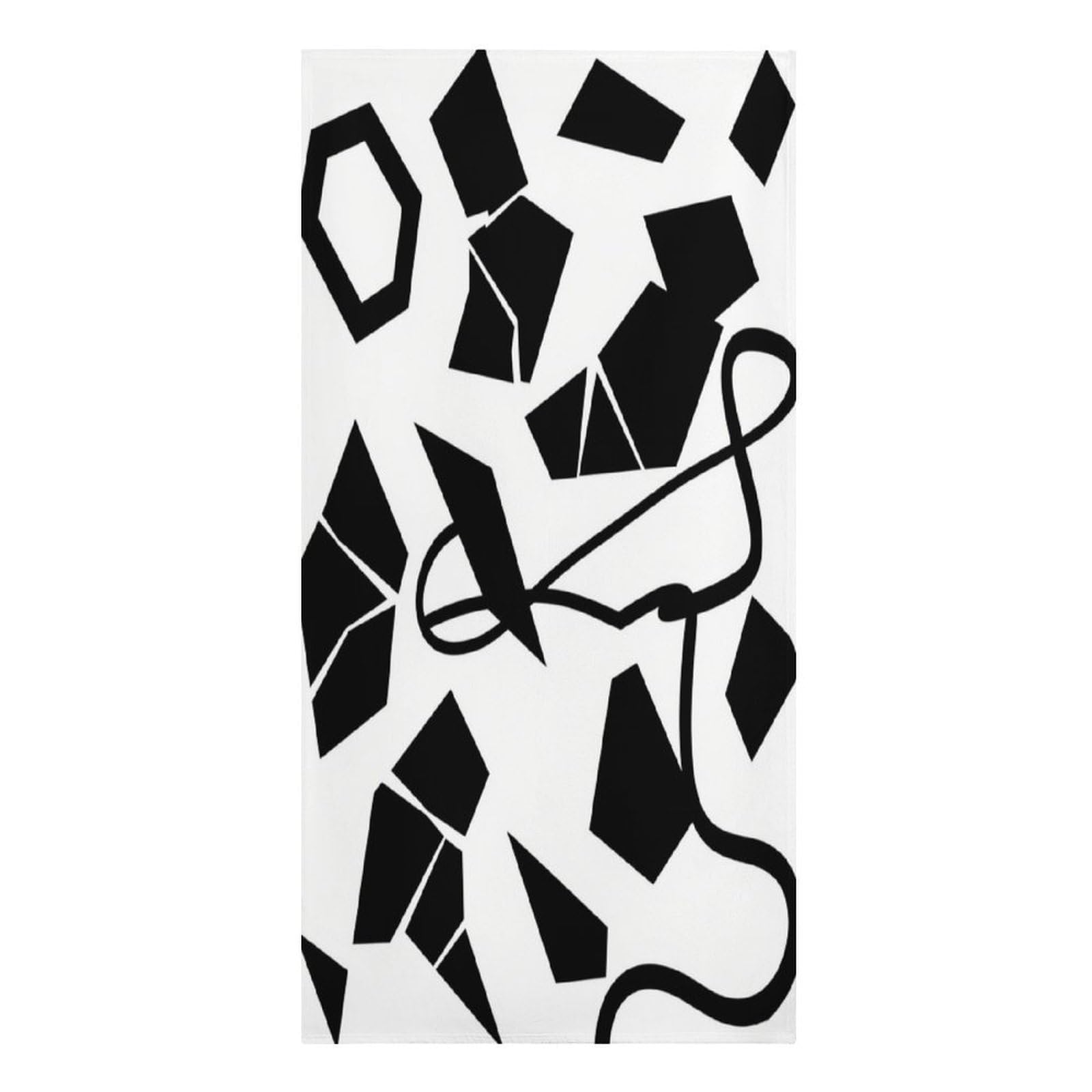 Fekiloot Men's Style Geometry Large Beach Towel, Travel Towel For Adults Wo, Pool Towels For Beach, Camping, Swim Pool, Gym, Sports& Yoga 61.4"X30.3"