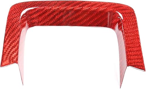 Miniatura 3 de CHEYA Marco de decoración del volante del coche de fibra de carbono real para Range Rover Sport Velar 2014-2017