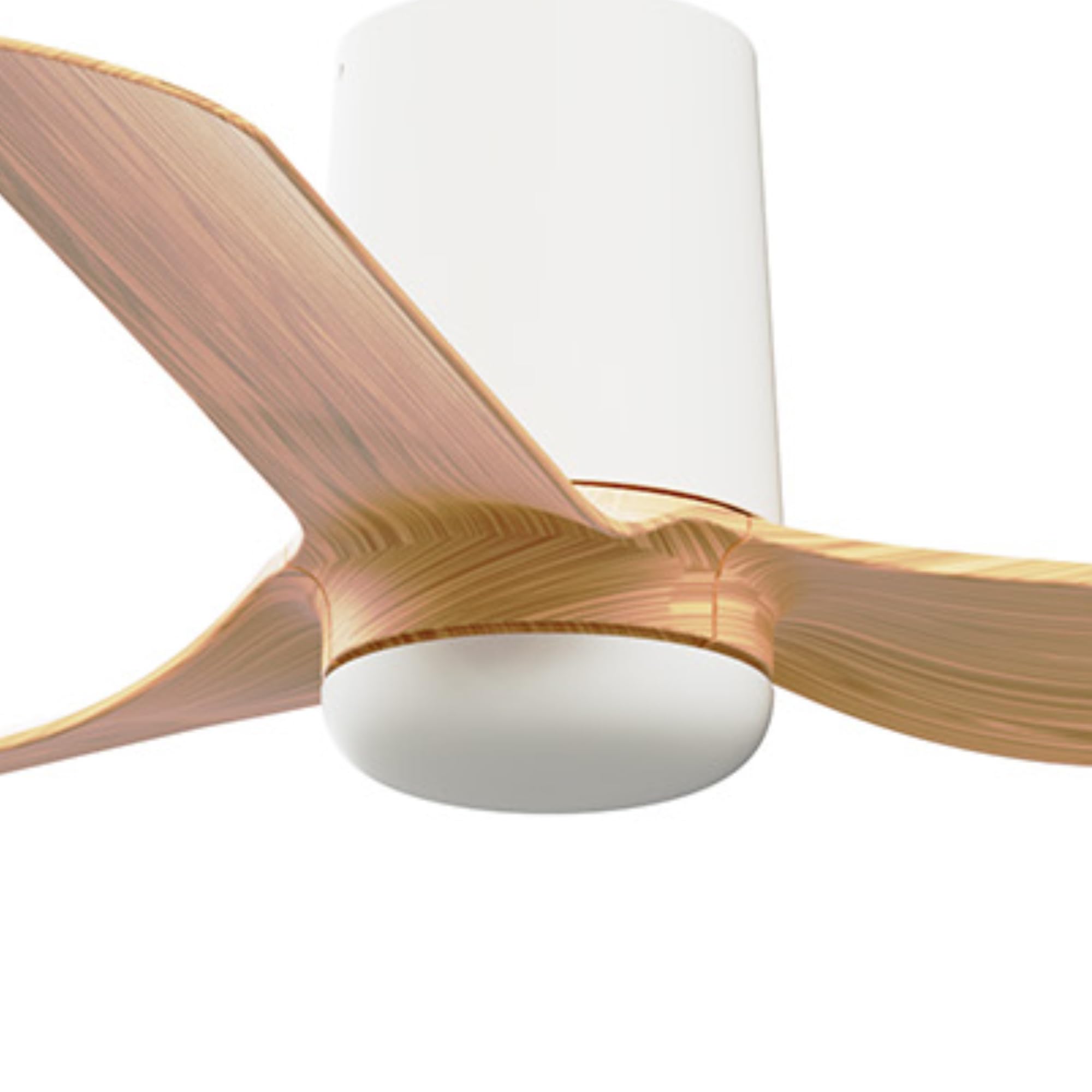 FARO BARCELONA 33833 - MINI PUNT TUB S Ventilador blanco/madera clara DC