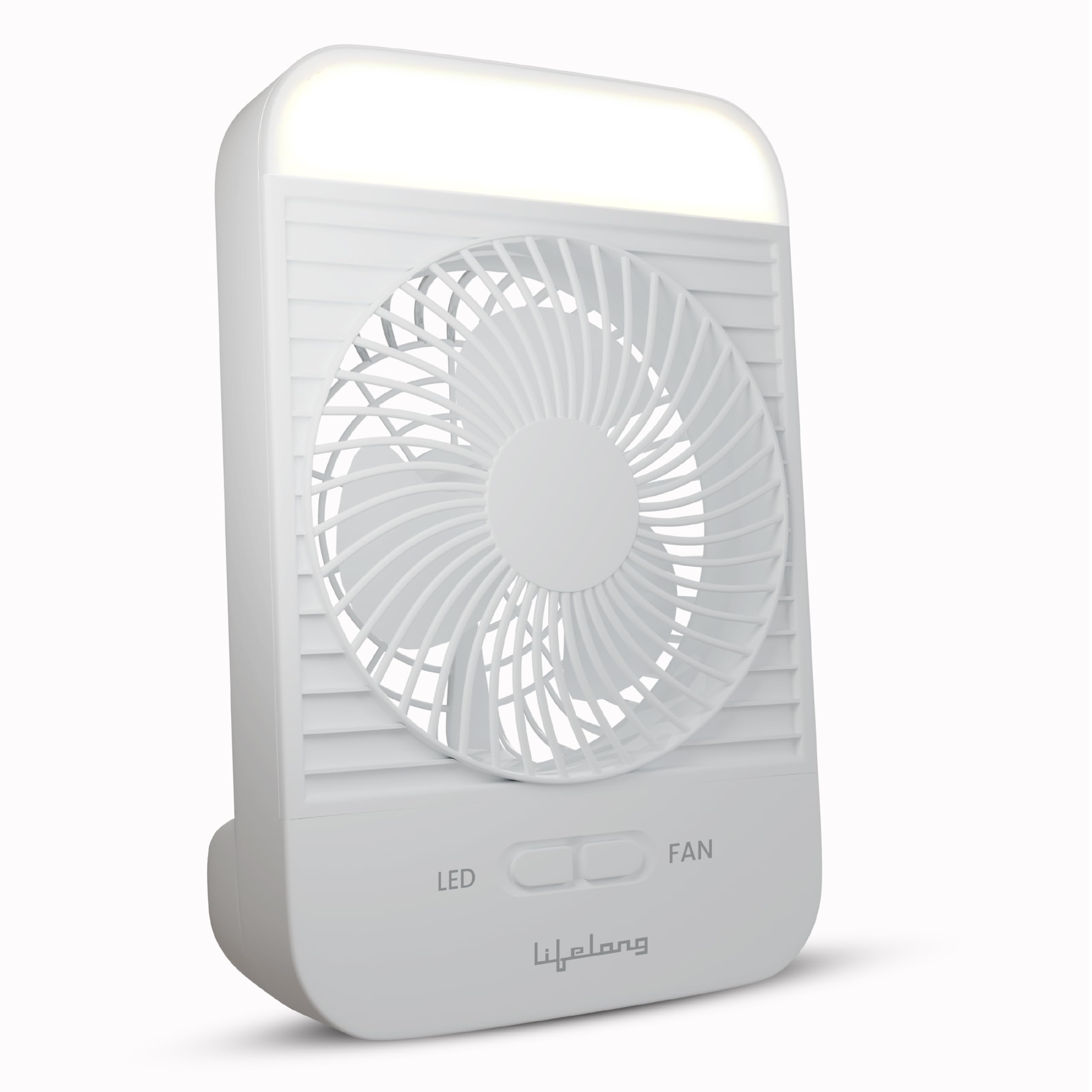 Lifelong Portable Mini Fan with LED Light | 3 Speed Settings, 2800 RPM | Built-In LED Light with 3 Light Modes | 5W BLDC Motor, 2000mAh Battery | Type-C Rechargeable | Compact & Travel-Friendly Design-image-7