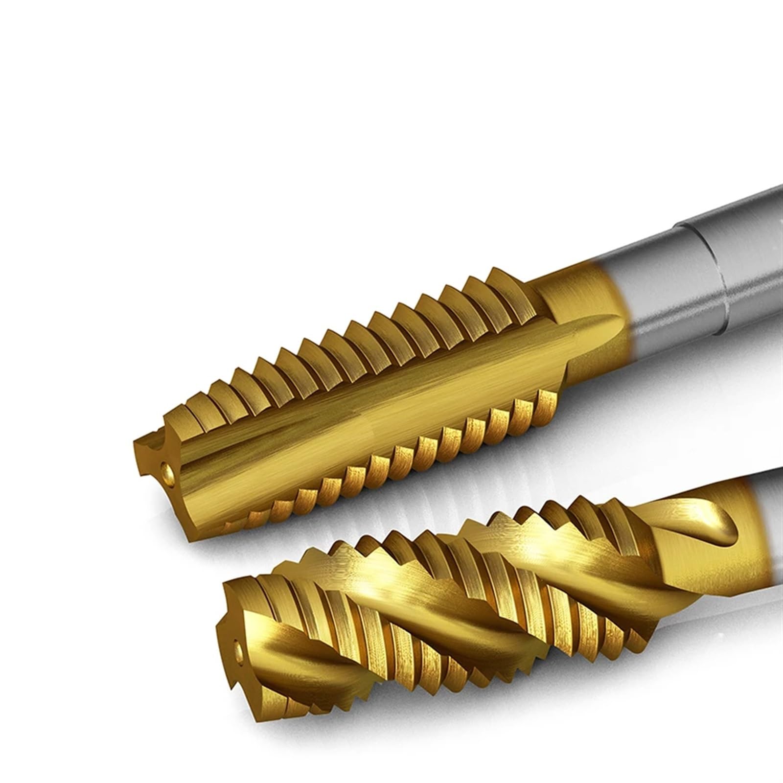 Máquina de enchapado de acero de alta velocidad con macho de roscar con punta en espiral M3 M4 M5 M6 M8 M10 Herramientas de taladro de roscado especiales de acero inoxidable 1 pieza(Spiral tap 10.0mm)